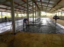 Hala hodowli indyków - Beton zacierany mechanicznie na gładko