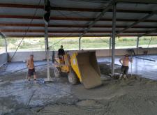 Hala hodowli indyków - Beton zacierany mechanicznie na gładko